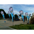 11ft TearDrop Flag W/ Double Sided Printing